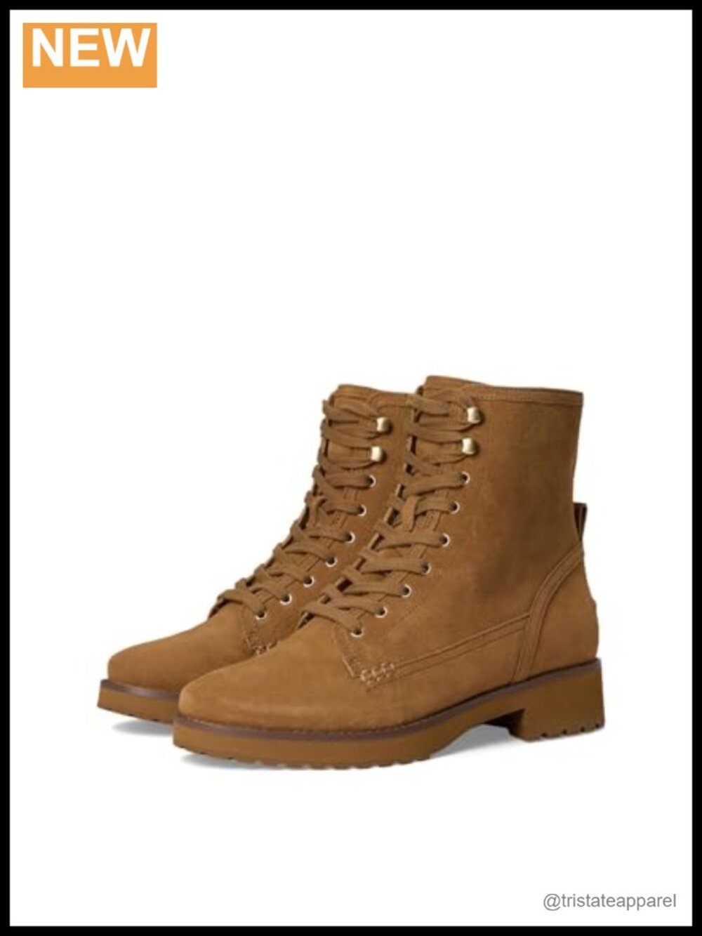 Waterproof Leather Lace-up Ankle Booties Wedge Heel